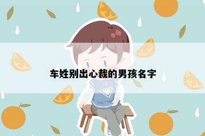 车姓别出心裁的男孩名字
