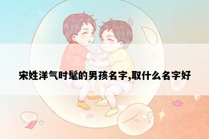 宋姓洋气时髦的男孩名字,取什么名字好