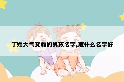 丁姓大气文雅的男孩名字,取什么名字好