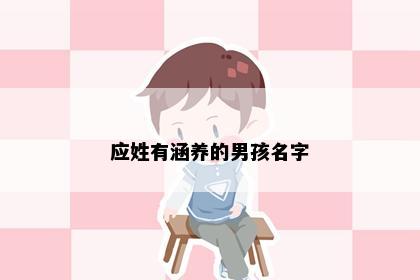 应姓有涵养的男孩名字