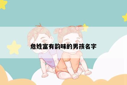 危姓富有韵味的男孩名字