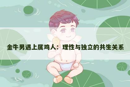 金牛男遇上属鸡人：理性与独立的共生关系