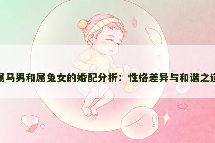 属马男和属兔女的婚配分析：性格差异与和谐之道