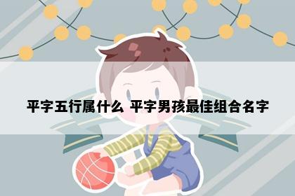 平字五行属什么 平字男孩最佳组合名字