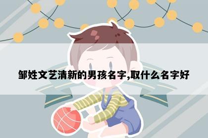邹姓文艺清新的男孩名字,取什么名字好
