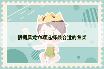 根据属龙命理选择最合适的鱼类