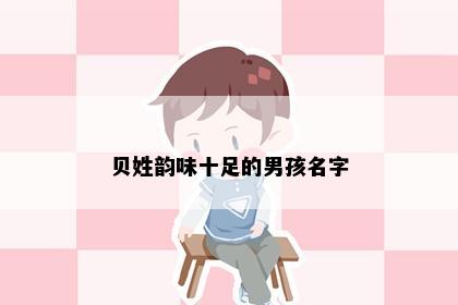 贝姓韵味十足的男孩名字