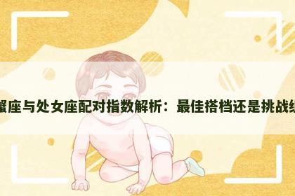 巨蟹座与处女座配对指数解析：最佳搭档还是挑战组合
