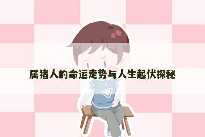 属猪人的命运走势与人生起伏探秘