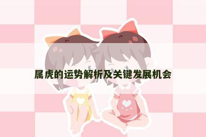 属虎的运势解析及关键发展机会
