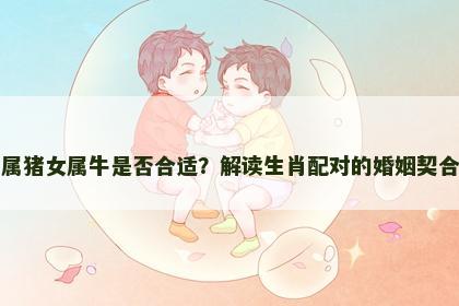 男属猪女属牛是否合适？解读生肖配对的婚姻契合度