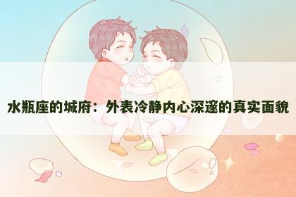水瓶座的城府：外表冷静内心深邃的真实面貌