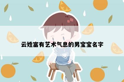 云姓富有艺术气息的男宝宝名字