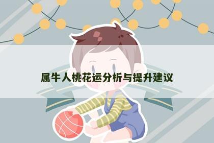 属牛人桃花运分析与提升建议