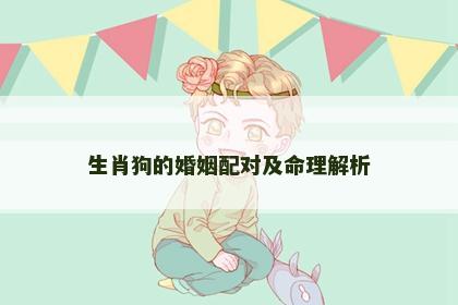 生肖狗的婚姻配对及命理解析