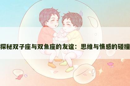 探秘双子座与双鱼座的友谊：思维与情感的碰撞