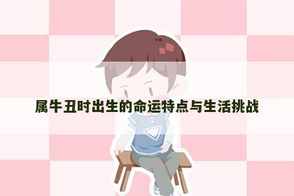 属牛丑时出生的命运特点与生活挑战