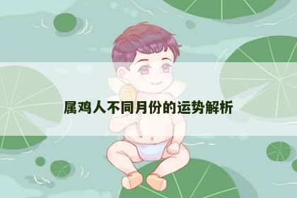 属鸡人不同月份的运势解析