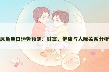 属兔明日运势预测：财富、健康与人际关系分析