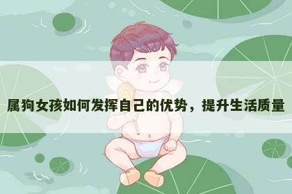 属狗女孩如何发挥自己的优势，提升生活质量