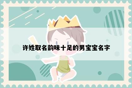 许姓取名韵味十足的男宝宝名字