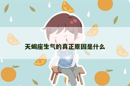 天蝎座生气的真正原因是什么
