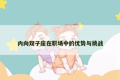 内向双子座在职场中的优势与挑战