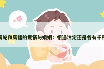 属蛇和属猪的爱情与婚姻：相遇注定还是各有千秋