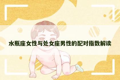水瓶座女性与处女座男性的配对指数解读