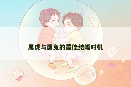 属虎与属兔的最佳结婚时机