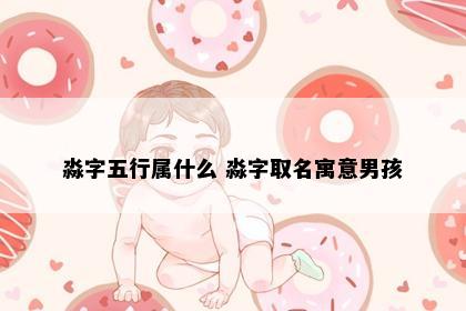 淼字五行属什么 淼字取名寓意男孩