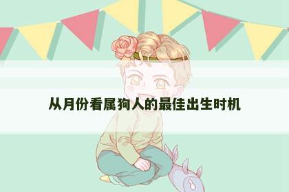 从月份看属狗人的最佳出生时机