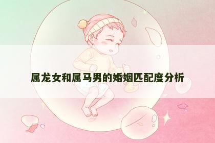 属龙女和属马男的婚姻匹配度分析