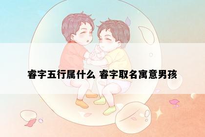 睿字五行属什么 睿字取名寓意男孩