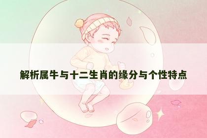 解析属牛与十二生肖的缘分与个性特点