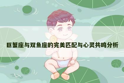 巨蟹座与双鱼座的完美匹配与心灵共鸣分析