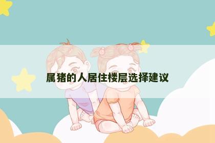 属猪的人居住楼层选择建议