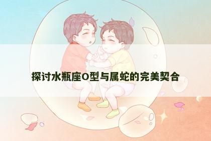 探讨水瓶座O型与属蛇的完美契合