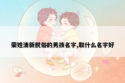 荣姓清新脱俗的男孩名字,取什么名字好