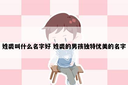 姓裘叫什么名字好 姓裘的男孩独特优美的名字