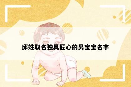 邱姓取名独具匠心的男宝宝名字