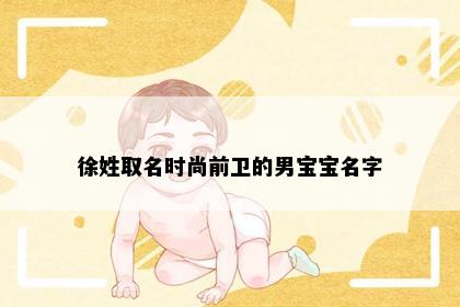 徐姓取名时尚前卫的男宝宝名字