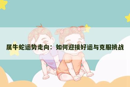 属牛蛇运势走向：如何迎接好运与克服挑战