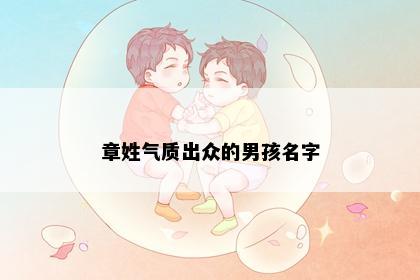 章姓气质出众的男孩名字