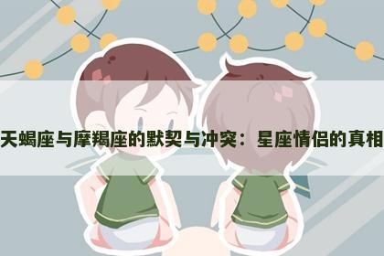 天蝎座与摩羯座的默契与冲突：星座情侣的真相