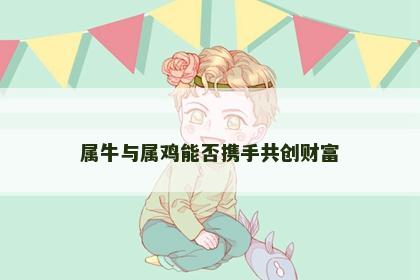 属牛与属鸡能否携手共创财富