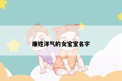 廉姓洋气的女宝宝名字