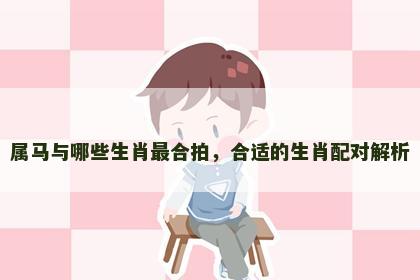 属马与哪些生肖最合拍，合适的生肖配对解析