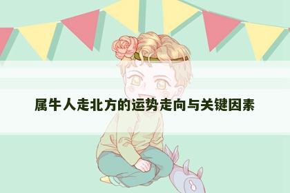 属牛人走北方的运势走向与关键因素