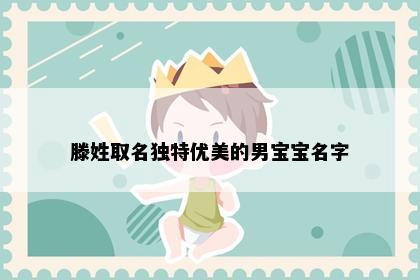 滕姓取名独特优美的男宝宝名字